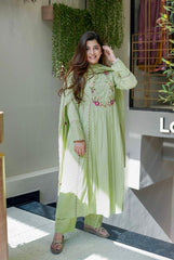 Traditional Anarkali Kurta Set with Embroidery