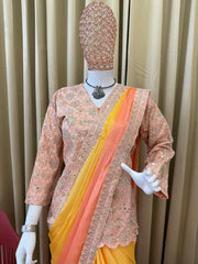 Elegant Saree with Jacket Blouse