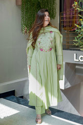 Traditional Anarkali Kurta Set with Embroidery