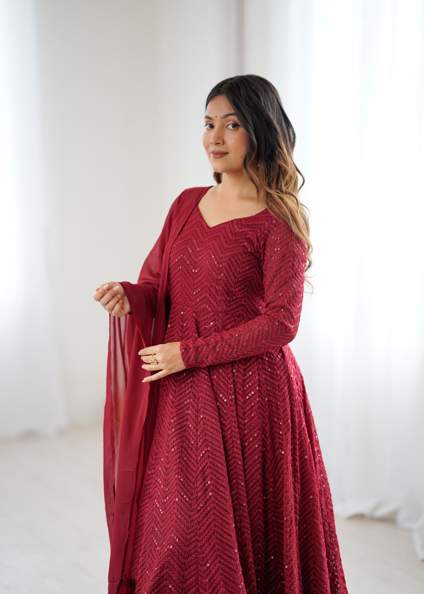 Ethereal Festive Anarkali Set