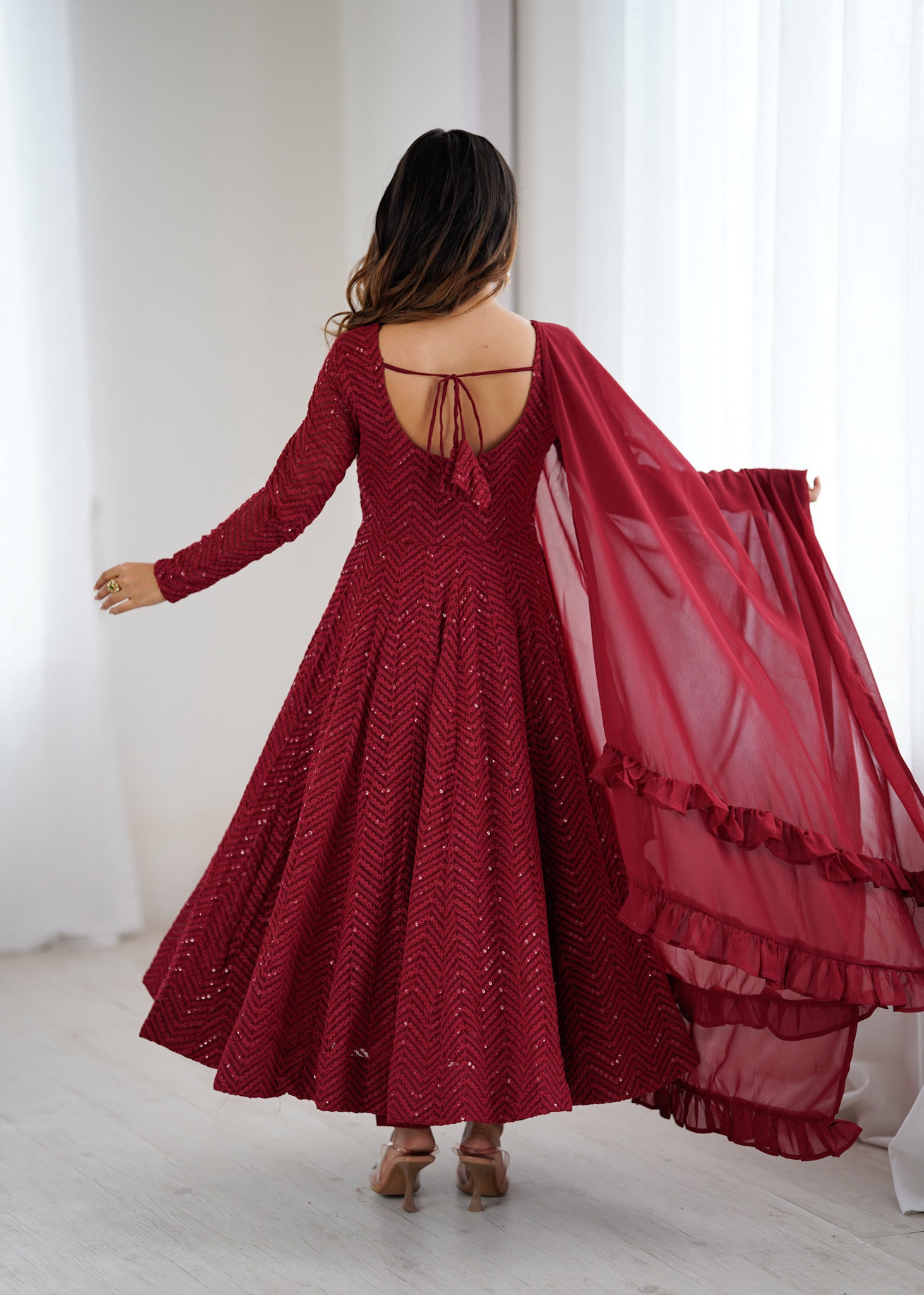 Ethereal Festive Anarkali Set