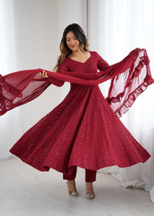 Pure soft Georgette Designer Anarkali Suit for Special Occasions