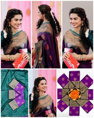 Pure Handloom Kanjivaram Silk Saree for Wedding & Festive Wear