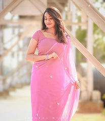 Simple Chiffon Saree.