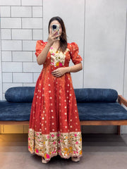 Elegant Charm in Plum & Floral Grace