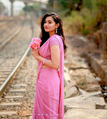 Simple Chiffon Saree.